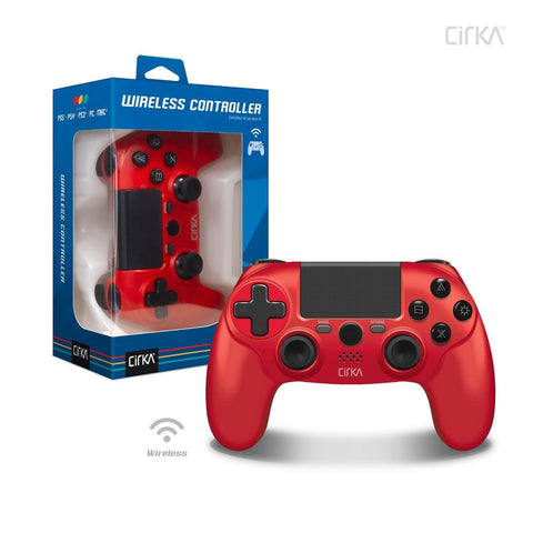 NuForce Wireless Game Controller - Red (Cirka) (PlayStation 4) NEW