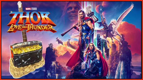 Marvel Studios: Thor Love and Thunder Mjolnir Hammer - Popcorn Vessel - 3D Container (AMC Exclusive) NEW (in Original White Box)
