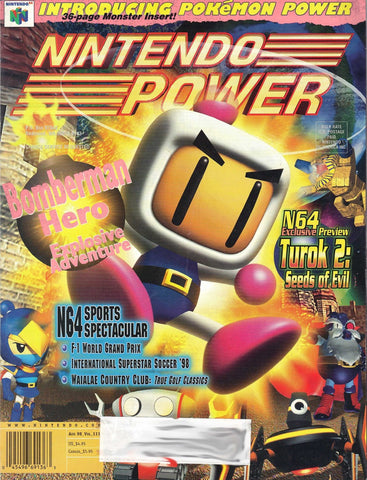 Issue: Aug 1998 / Vol 111 (Nintendo Power Magazine) Pre-Owned: Complete - Bagged & Boarded