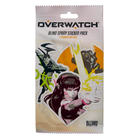 Overwatch - Blind Spray Sticker Pack - 5 Stickers Per Pack - NEW