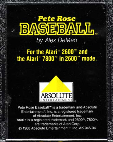 Pete Rose Baseball (Atari 2600 / 7800) Pre-Owned: Cartridge Only
