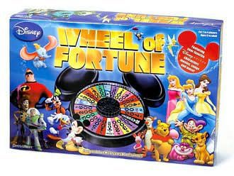 Disney Wheel of Fortune (Board Game) Pre-owned
