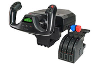 Saitek Yoke System - Flight Yoke and Three-Lever Quadrant Module - Mad Catz (PC Game Accessory) Pre-Owned with Box 1
