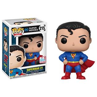 POP! Heroes #215: DC Super Heroes - Superman #1 (2017 Fall Convention Exclusive) (Funko POP!) Figure and Box w/ Protector