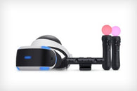 System - White (Sony Playstation 4 VR Headset) Pre-Owned w/ HDMI Cable + USB Cable + PS VR Headset Adapter + PS Camera + 2 PS Motion Move Controllers