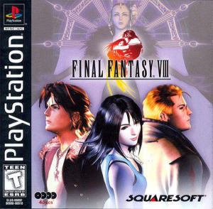 Final Fantasy VIII (Black Label) (Playstation 1) Pre-Owned: Game Discs, Manual, Mini Walkthrough and Case