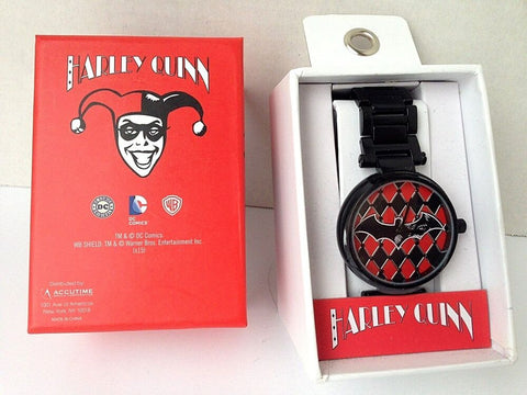 Harley Quinn (Batman Symbol/Signal) Wrist Watch (Accutime Watch Corp.) NEW