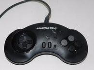 Wired Controller - Asciiware - AsciiPad SG-6 - Turbo - Black (Sega Genesis) Pre-Owned