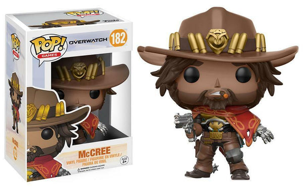 POP! Games #182: Overwatch - McCree (Funko POP!) Figure and Box w/ Protector [Box Damage)