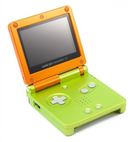 BROKEN: System ONLY - Orange and Lime Green Shrek Edition (Nintendo Game Boy Advance SP) Pre-Owned (As Is/Broken/For Parts)