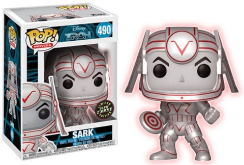 POP! Movies #490: Tron - Sark (Limited Edition Glow Chase) (Funko POP!) Figure and Box w/ Protector