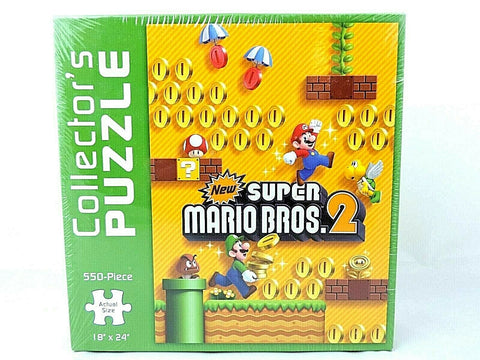 Collector's Puzzle - New Super Mario Bros. 2 - 550 Piece - 18" x 24" (Nintendo / USAopoly) NEW