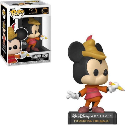 POP! Disney #800: Beanstalk Mickey 50 Years Archives 1970-2020 - Preserving The Magic (Funko POP!) Figure and Box w/ Protector