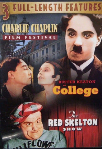 Charlie Chaplin Film Festival / Buster Keaton in College / The Red Skelton Show (DVD) Pre-Owned