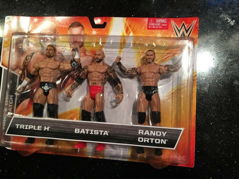 WWE Triple Threat Match: Triple H Batista Randy Orton (3 Pack) (Action Figure) NEW in Box