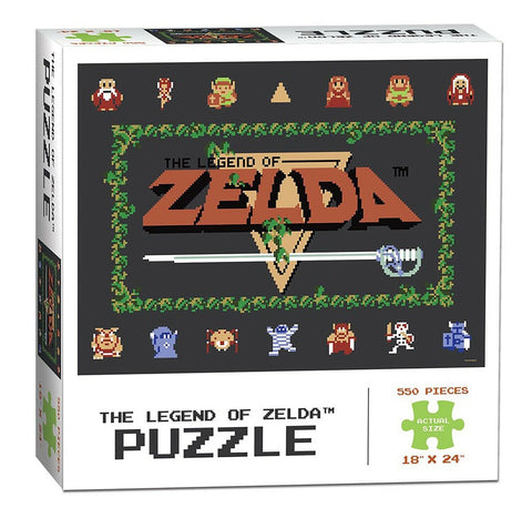 Collector's Puzzle - The Legend of Zelda Classic - 550 Piece - 18" x 24" (Nintendo / USAopoly) NEW
