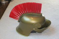 Roman Helmet w/ Red Crest - Halloween Costume Prop - Seasons Best (Toys and Collectibles) Pre-Owned