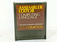 Assembler Editor - CXL4003 (Atari 400/800/XL/XE) Pre-Owned: Cartridge Only