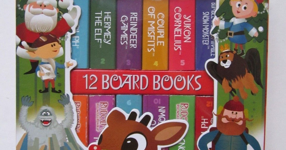 Rudolph the Red-Nosed Reindeer - 12 Board Books (Book Block Set) Pre-O ...
