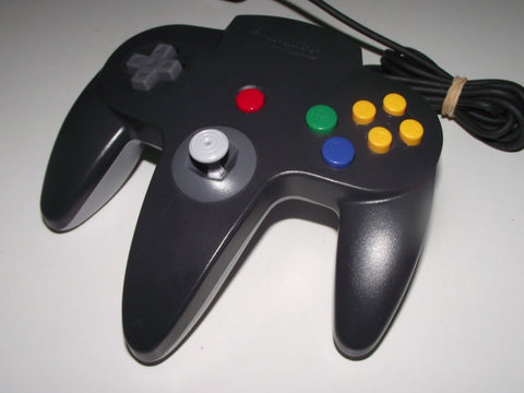 Official Nintendo Wired Controller - Charcoal Grey (Nintendo 64 Accessory) Pre-Owned
