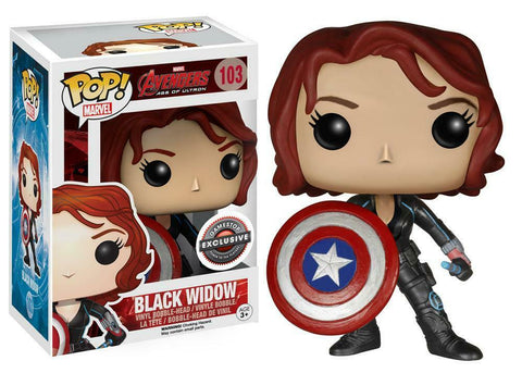 POP! Marvel #103: Avengers Age of Ultron - Black Widow (GameStop Exclusive) (Funko POP! Bobble-Head) Figure and Box w/ Protector