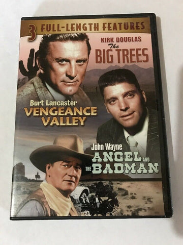 The Big Trees/ Vengeance Valley / Angel And The Bad Man (DVD) Pre-Owned