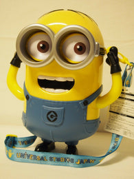 Despicable Me Minions: Minion Bob Popcorn Bucket 11” with Universal Studios Japan Strap (Toys and Collectibles) Pre-Owned