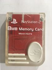 Nyko 8MB Memory Card - Clear/Red (Sony Playstation 2) Pre-Owned
