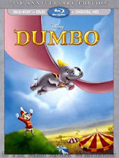 Dumbo (75th Anniversary Edition) (Blu Ray + DVD Combo) NEW