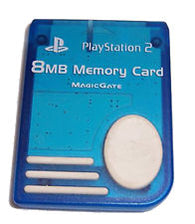 Nyko 8MB Memory Card - Blue (Sony Playstation 2) Pre-Owned