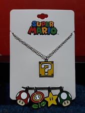 Nintendo Super Mario: Multi Charm Necklace Set (Bioworld) (NEW)