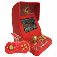 NeoGeo Mini Console (Red/Christmas Edition) (w/ Carrying Case, Two Controllers, Power Cord, HDMI Cable) Pre-Owned
