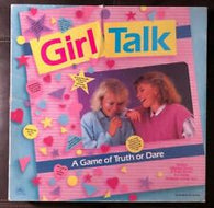 Girl Talk: Game of Truth or Dare (1988 1st Edition) (Board Game) Pre-Owned (Notes: Missing Spinner, 2 Fortune Cards, 47 zit stickers, and Instruction sheet)
