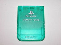 Official Memory Card - Green (Sony Playstation 1) Pre-Owned