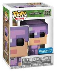POP! Games #325: Mojang Minecraft - Alex in Enchanted Armor (Wal-Mart Exclusive) (Funko POP!) Figure and Box w/ Protector