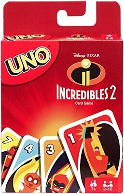 Uno: Incredibles 2 (Mattel) (Card Game) NEW