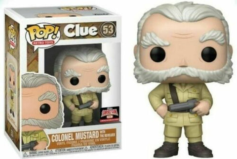 POP! Retro Toys #53: Colonel Mustard with the Revolver (Target Con 2021) (Funko POP!) Figure and Box w/ Protector