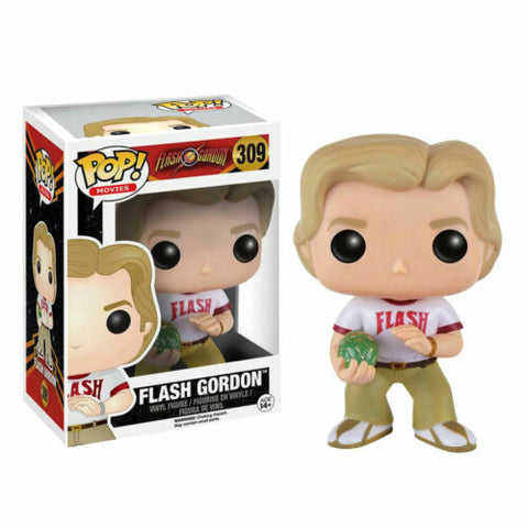 POP! Movies #309: Flash Gordon - Flash Gordon (Custom Glitter Painted) (Funko POP!) Figure and Box w/ Protector