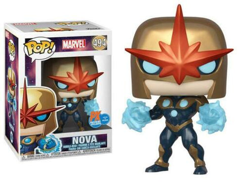 POP! Marvel #494: Nova (PX Previews Exclusive) (Funko POP! Bobblehead) Figure and Original Box