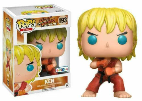 POP! Games #193: Street Fighter - Ken (Toys R Us Exclusive) (Funko POP!) Figure and Box w/ Protector