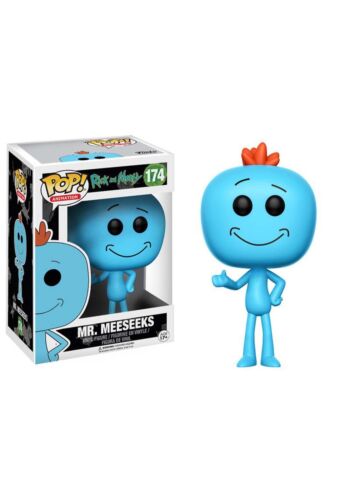 POP! Animation #174: Rick and Morty - Mr. Meeseeks (Funko POP!) Figure and Box w/ Protector (Box Damage)