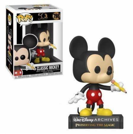 POP! Disney #995: 50 Years Archives 1970-2020 - Preserving The Magic - Classic Mickey (Funko POP!) Figure and Box w/ Protector