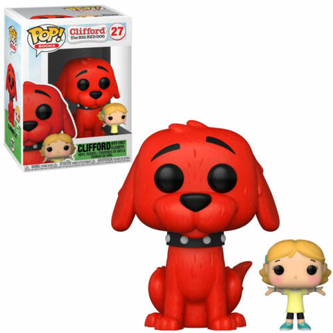 POP! Books #27: Clifford the Big Red Dog - Clifford with Emily Elizabeth (Funko POP!) Figure and Box w/ Protector