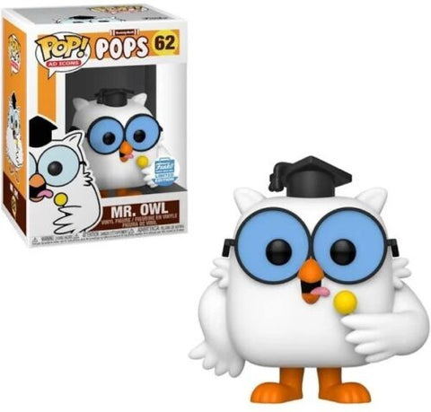 POP! Ad Icons #62: Tootsie Roll Pops - Mr. Owl (Funko Shop Limited Edition) (Funko POP!) Figure and Box w/ Protector