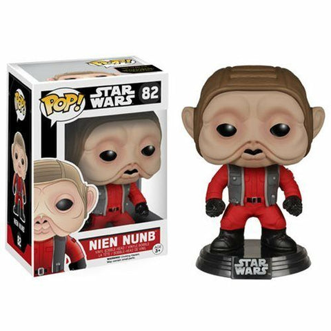 POP! Star Wars #82: Nien Numb (Funko POP! Bobble-Head) Figure and Box w/ Protector