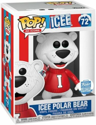 POP! Ad Icons #72: Icee Polar Bear (Funko Shop Limited Edition) (Funko POP!) Figure and Box w/ Protector