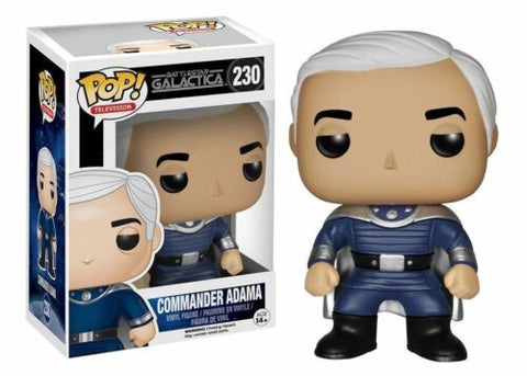 POP! Television #230: Battlestar Galactica - Commander Adama (Funko POP!) Figure and Box w/ Protector