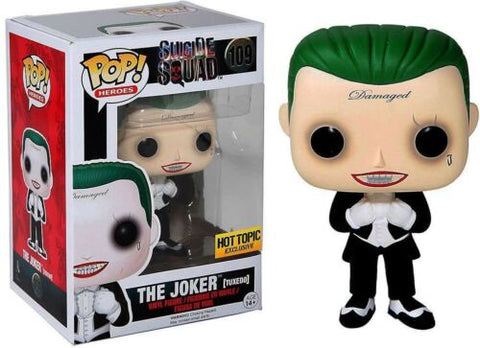 POP! Heroes #109: Suicide Squad - The Joker [Tuxedo] (Hot Topic Exclusive) (Funko POP!) Figure and Box w/ Protector