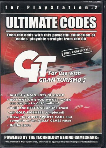 Action Replay Ultimate Codes: GT Gran Turismo 3 (Playstation 2) Pre-Owned