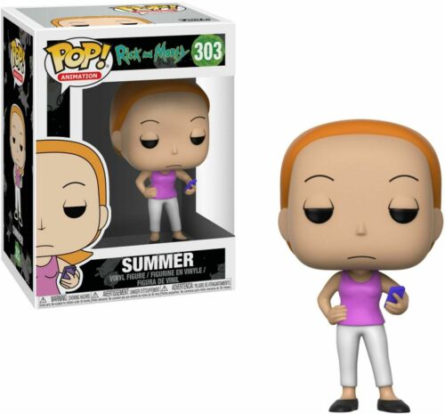 POP! Animation #303: Rick and Morty - Summer (Funko POP!) Figure and Box w/ Protector (Box Damage)
